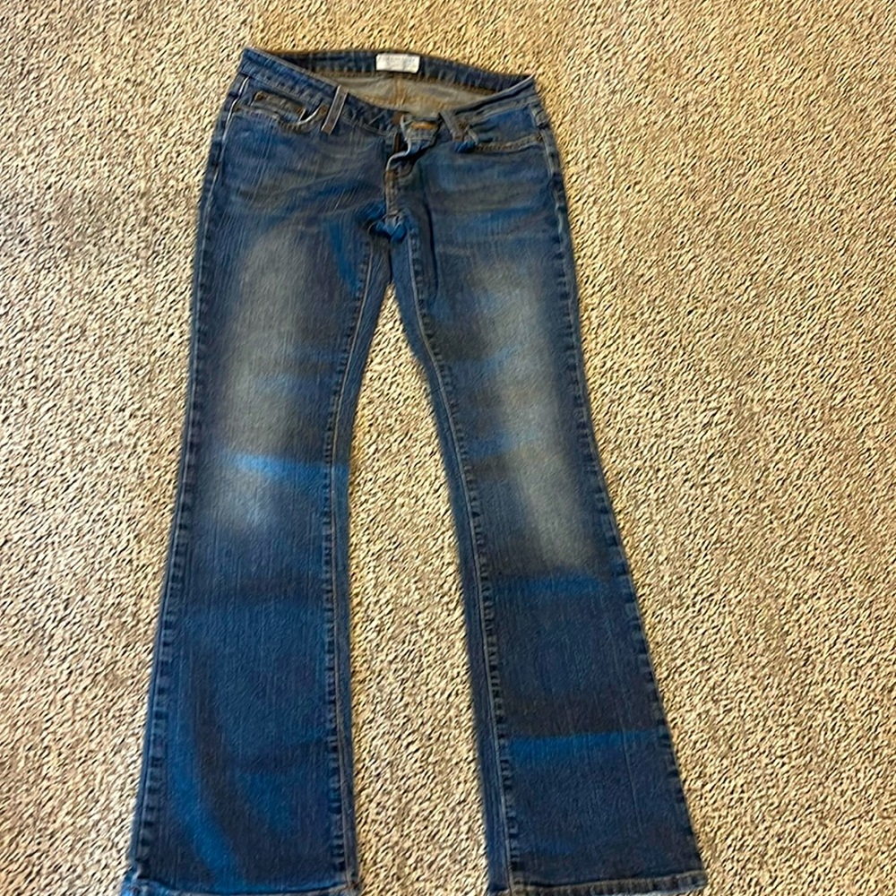 American Eagle dark wash boot cut stretch jeans.  Size 2